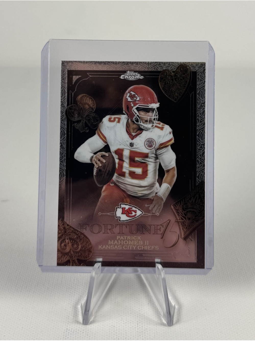 Topps 2025 Chrome Fortune 15 Patrick Mahomes II Kansas City Chiefs